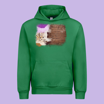 Wood Cowhide Pattern Urban Hoodie Designed By Bettercallsaul
