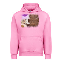 Fuchsia Pink Wood Cowhide Pattern Urban Hoodie - Bettercallsaul