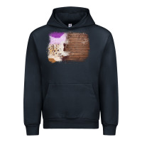 Navy Wood Cowhide Pattern Urban Hoodie - Bettercallsaul