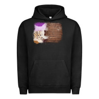 Pigment Black Wood Cowhide Pattern Urban Hoodie - Bettercallsaul