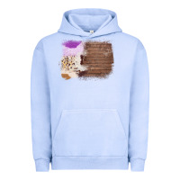 Pigment Grape Ice Wood Cowhide Pattern Urban Hoodie - Bettercallsaul