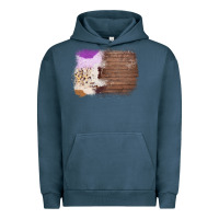 Pigment Midnight Navy Wood Cowhide Pattern Urban Hoodie - Bettercallsaul