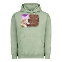 Pigment Oil Green Wood Cowhide Pattern Urban Hoodie - Bettercallsaul