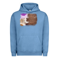Pigment Pebble Blue Wood Cowhide Pattern Urban Hoodie - Bettercallsaul
