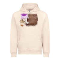 Sandshell Wood Cowhide Pattern Urban Hoodie - Bettercallsaul