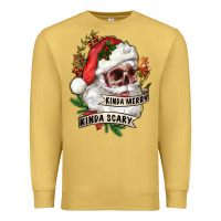 Antique Gold Kinda merry kinda scary Premium Sweatshirt - RanaPortraitStore