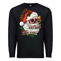 Black Kinda merry kinda scary Premium Sweatshirt - RanaPortraitStore