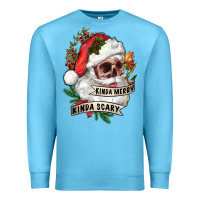 Ocean Blue Kinda merry kinda scary Premium Sweatshirt - RanaPortraitStore