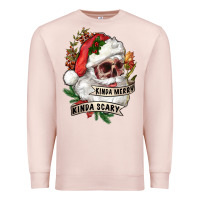 Pale Pink Kinda merry kinda scary Premium Sweatshirt - RanaPortraitStore