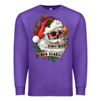 Purple Kinda merry kinda scary Premium Sweatshirt - RanaPortraitStore