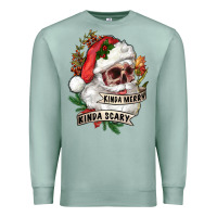 Seafoam Kinda merry kinda scary Premium Sweatshirt - RanaPortraitStore