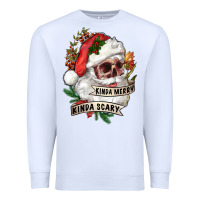 White Kinda merry kinda scary Premium Sweatshirt - RanaPortraitStore