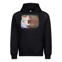 Black Cowhide Wood Glitter Pattern Urban Hoodie - Bettercallsaul