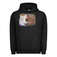 Pigment Black Cowhide Wood Glitter Pattern Urban Hoodie - Bettercallsaul