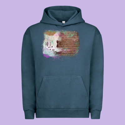 Cowhide Wood Glitter Pattern Urban Hoodie Designed By Bettercallsaul