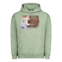 Pigment Oil Green Cowhide Wood Glitter Pattern Urban Hoodie - Bettercallsaul