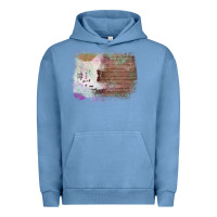 Pigment Pebble Blue Cowhide Wood Glitter Pattern Urban Hoodie - Bettercallsaul