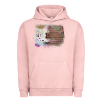 Pigment Salmon Cowhide Wood Glitter Pattern Urban Hoodie - Bettercallsaul