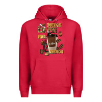 Cardinal energy coffee fuel station Premium Hoodie - Artiststas