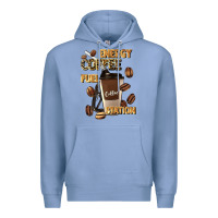 Colony Blue energy coffee fuel station Premium Hoodie - Artiststas