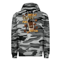 Slate Camo energy coffee fuel station Premium Hoodie - Artiststas