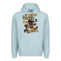 Blue Mist energy coffee fuel station Premium Hoodie - Artiststas