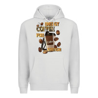 Dove Grey energy coffee fuel station Premium Hoodie - Artiststas