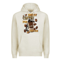 Oatmeal Heather energy coffee fuel station Premium Hoodie - Artiststas