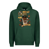 Sports Green energy coffee fuel station Premium Hoodie - Artiststas