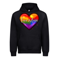 Black love is love heart Urban Hoodie - JahusDesignShop