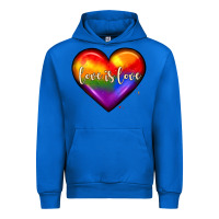 Cobalt love is love heart Urban Hoodie - JahusDesignShop