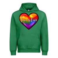 Emerald love is love heart Urban Hoodie - JahusDesignShop