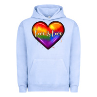Pigment Grape Ice love is love heart Urban Hoodie - JahusDesignShop