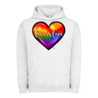 Pigment Lunar Rock love is love heart Urban Hoodie - JahusDesignShop