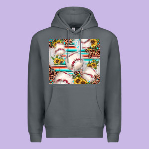 Baseball Leopard Sunflower Premium Hoodie Designed By Jahusdesignshop