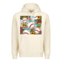 Tofu baseball leopard sunflower Premium Hoodie - JahusDesignShop