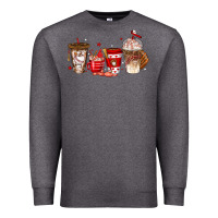 Charcoal Heather baseball coffee cups Premium Sweatshirt - texasbilliewilder