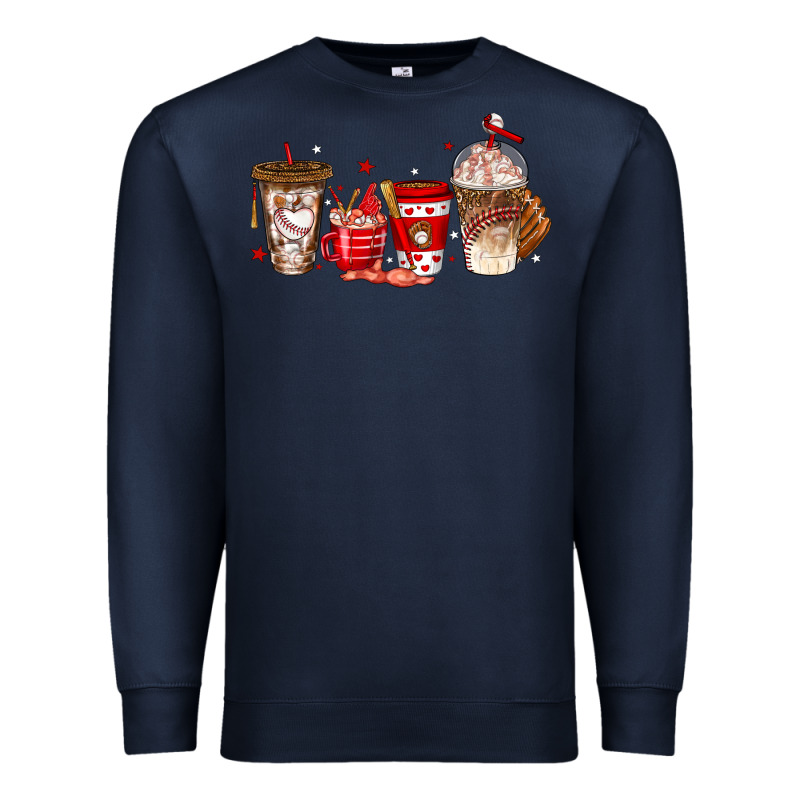 Baseball Coffee Cups Premium Sweatshirt by texasbilliewilder | Teevron