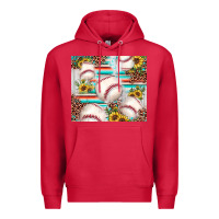 Cardinal baseball leopard sunflower Premium Hoodie - JahusDesignShop