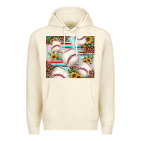 Sandshell baseball leopard sunflower Premium Hoodie - JahusDesignShop