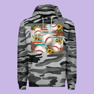 Baseball Leopard Sunflower Premium Hoodie Designed By Jahusdesignshop
