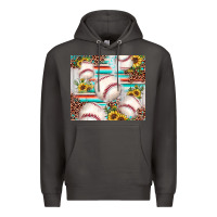 Smoke baseball leopard sunflower Premium Hoodie - JahusDesignShop