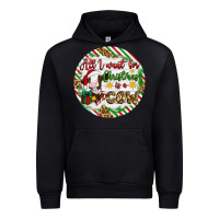 Black Christmas all i want for christmas is a cow Urban Hoodie - Artiststas