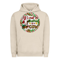 Pigment French Oak Christmas all i want for christmas is a cow Urban Hoodie - Artiststas