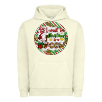 Pigment Pistachio Christmas all i want for christmas is a cow Urban Hoodie - Artiststas