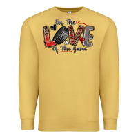 Antique Gold for the love of the game hockey Premium Sweatshirt - Zillion Design Studio