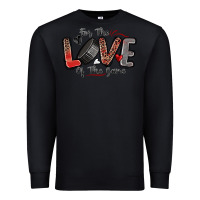 Black for the love of the game hockey Premium Sweatshirt - Zillion Design Studio