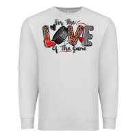 Dove Grey for the love of the game hockey Premium Sweatshirt - Zillion Design Studio