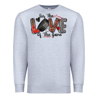 Heather Grey for the love of the game hockey Premium Sweatshirt - Zillion Design Studio