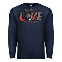 Navy for the love of the game hockey Premium Sweatshirt - Zillion Design Studio